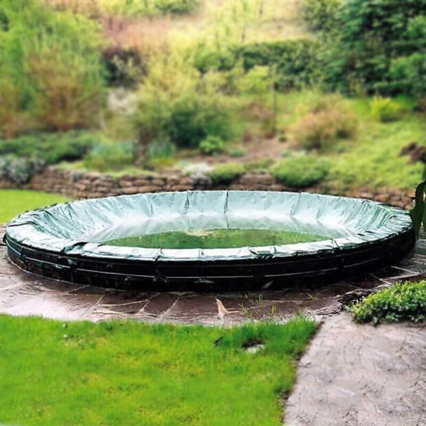 Winterabdeckung Pool - RUND - Premium 200 g/m²  D - 360cm