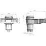 Slim-line Skimmer aus ABS-Kunststoff